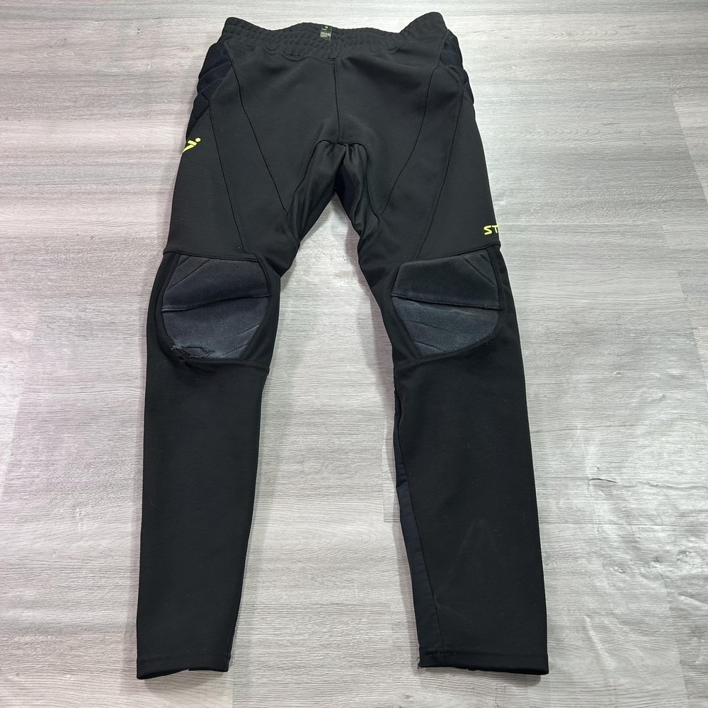 Storelli Leggings Mens Small Black Padded Compression Soccer Goalkeeper‎ Pants